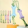 Pet Toy Cotton Rope Bone-shaped, Wear-resistant, Teething Rope Knot Training, Self-entertaining and Boring Dog Toy Set