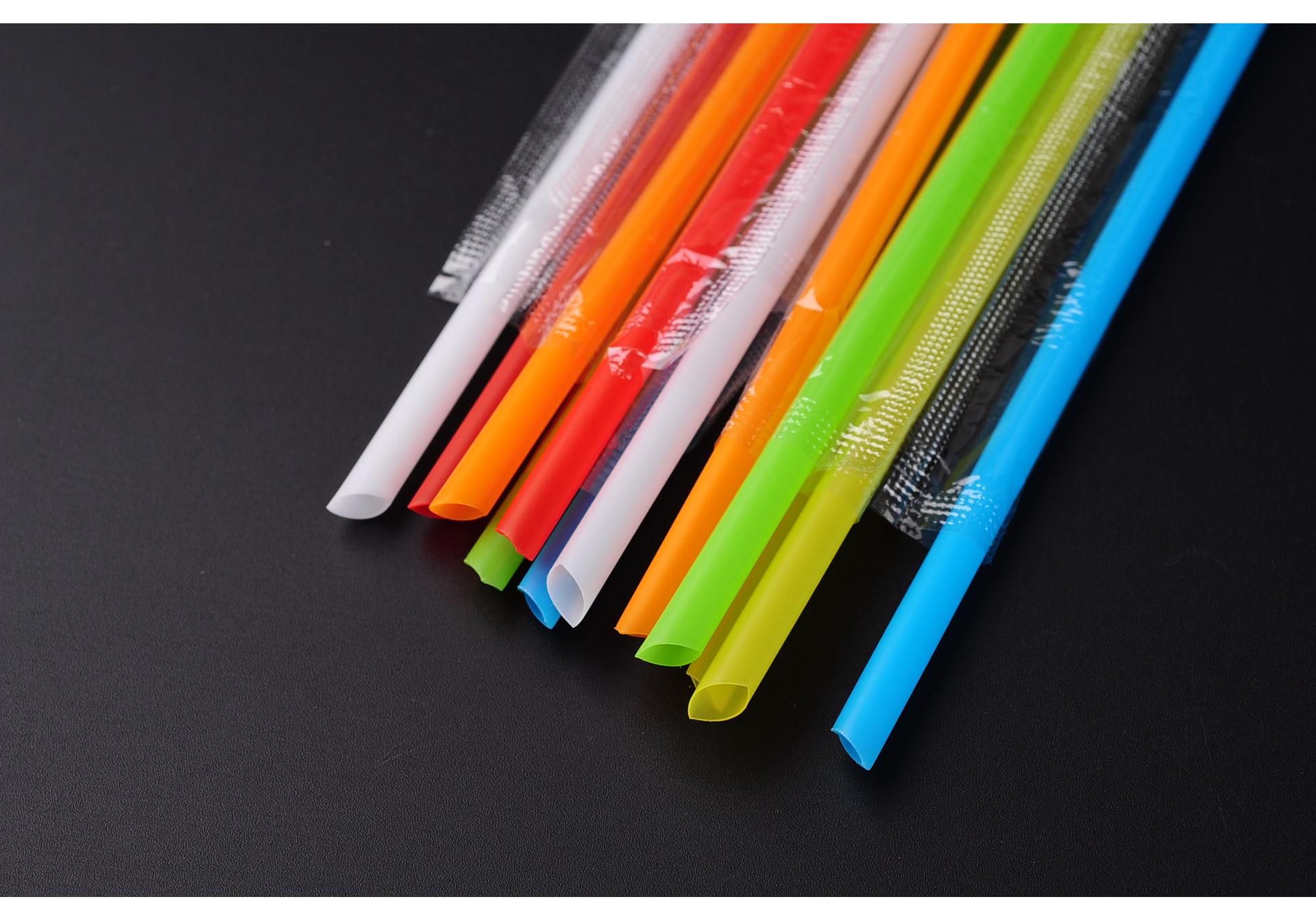 

1000-Pack Transparent 19cm Disposable Plastic Straws for Milk Tea, Soy Milk & Juice - Individually Wrapped & Hardened 23cm