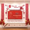 Double Happiness Wedding Room Decoration Set for New Homes - Living Room & TV Wall Decor