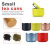 Durable Sealed Jar Metal Small Tea Jar Portable Flower Tea Can