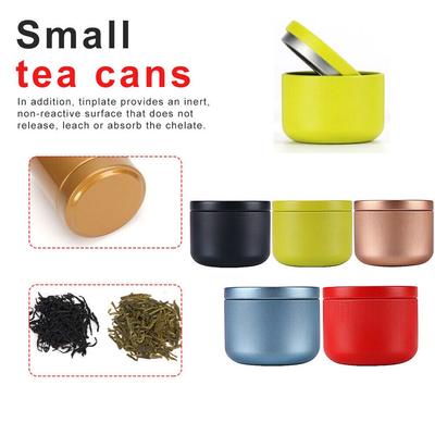 Metal Small Iron Can Durable Small Tea Jar New Empty Tank