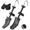 Zruier Shoe Shoe Shoe Size and Plastic Shoe Stretching Set of 2 with Unisex Small Stretcher, Tree, Adjustment, Blisters, Slip-Ons, Tool, Dowels, (Dark