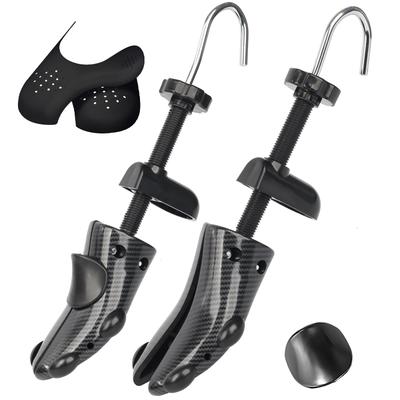 Zruier Shoe Shoe Shoe Size and Plastic Shoe Stretching Set of 2 with Unisex Small Stretcher, Tree, Adjustment, Blisters, Slip-Ons, Tool, Dowels, (Dark