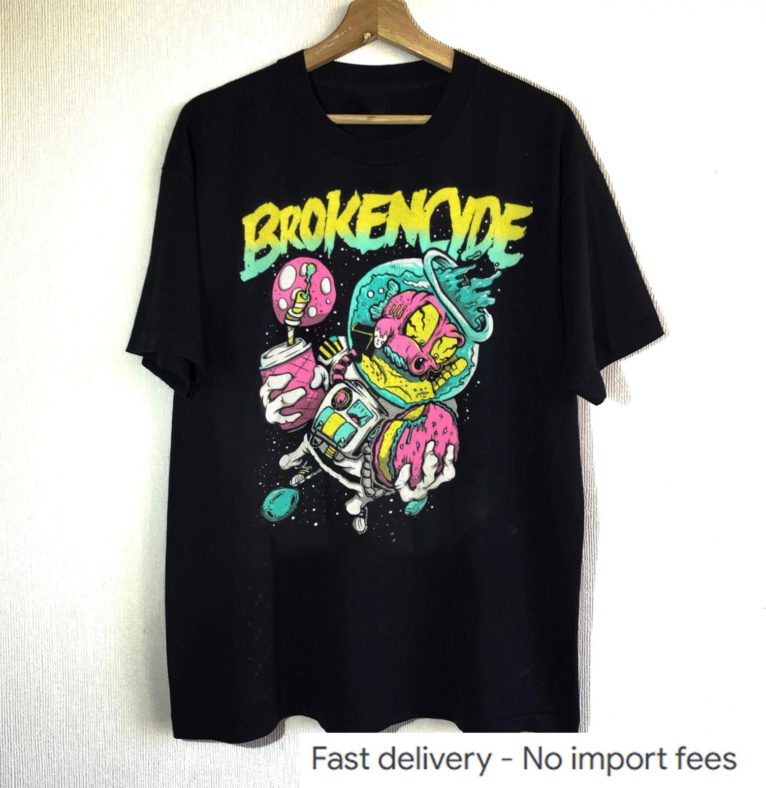BROKENCYDE HIP HOP HARDCORE Футболка Полный размер S-5XL RS390 L