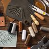 29Pcs Leather Sewing Kit Sewing Stitching Needles Thread Cord Measuring Tape Sewing Thimble DIY