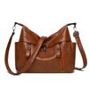 New Double Shoulder Strap Messenger Bag Women's Shoulder Bag Large Capacity Soft Leather Women's Mother Bag