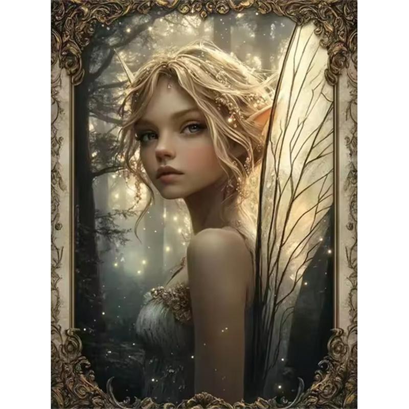 5D Diy Diamant Kunst Malerei Tier Stickerei Wald Elf Mädchen Wolf Bild Diamant Mosaik Neue 2025 Strass Hause Dekoration