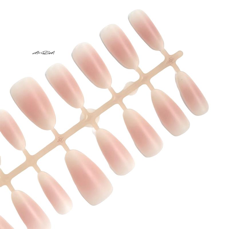 30Pcs Blush Color Press On Nails Removable Wearable Fake Nails Nail Tips for Nail Art Extensions