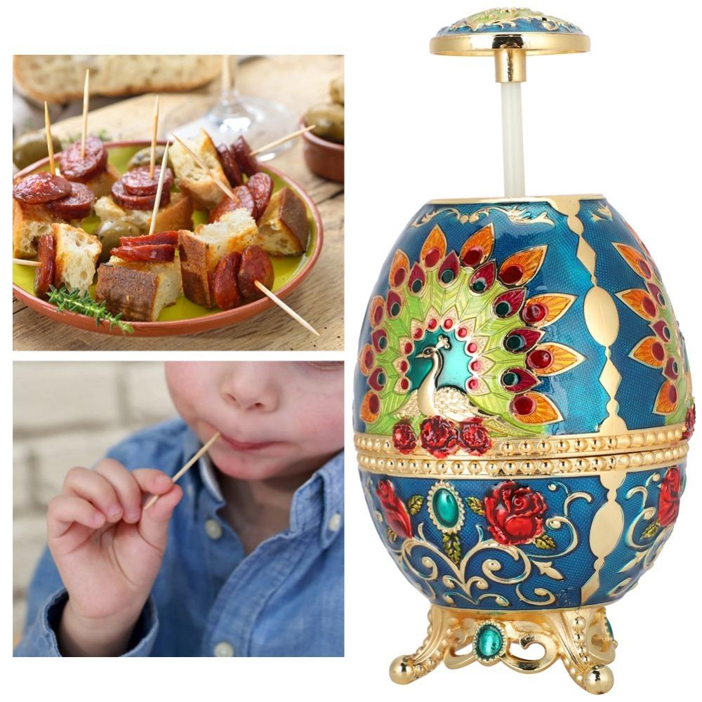 Retractable Toothpick Holder Egg Toothpick Case Toothpick abox Toothpick Box  Home Kitchen