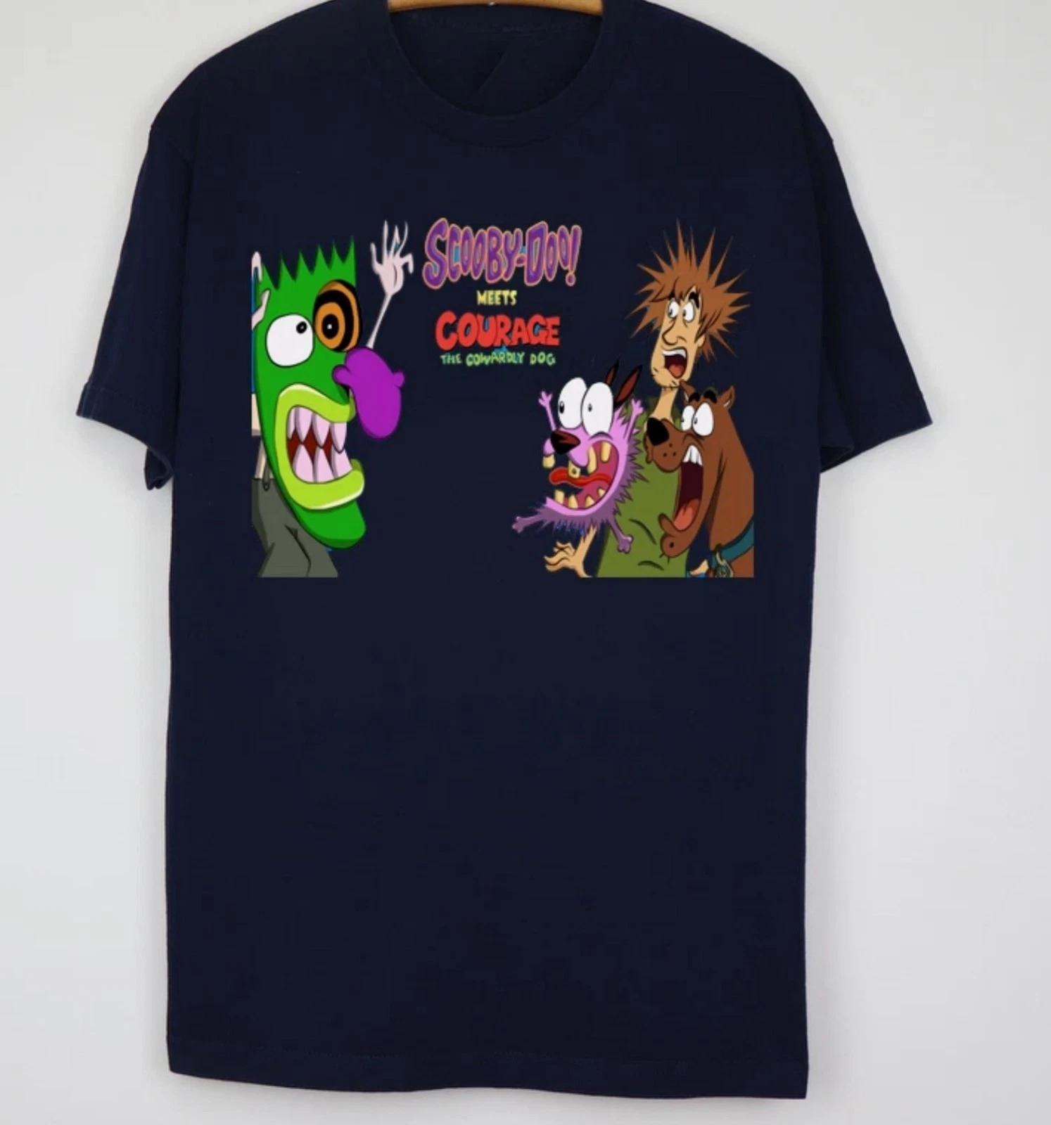 

Scooby-Doo meets Courage the Cowardly Dog T-Shirt Unisex tee 4XL