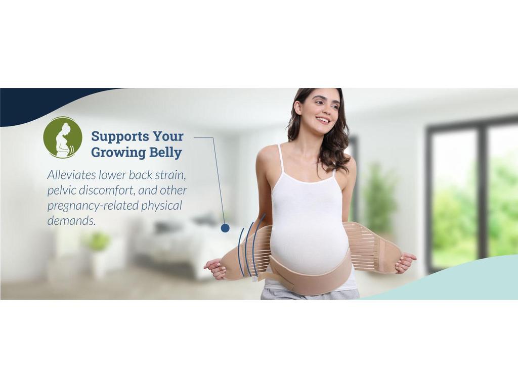 Breathable Maternity Belly & Back Support Band - Adjustable Prenatal Relief for Pregnant Women