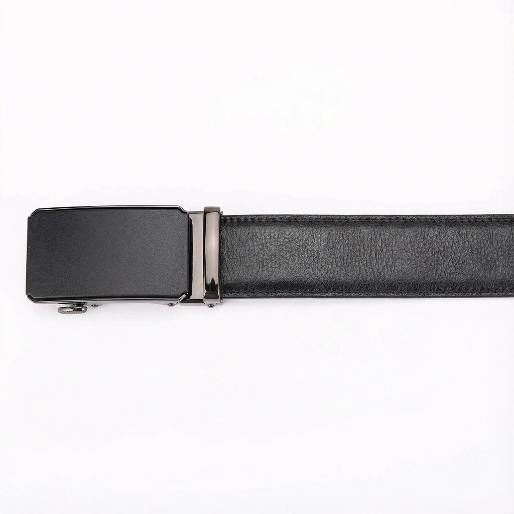 Men'S Belt Cowhide Automatic Buckle Casual High-End Leather Belt Middle-Aged And Young Business New Versatile Belt