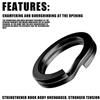 100Pcs Fishing Split Rings Stainless Steel 3.5-12Mm High Quality Strengthen Double Circle Round Snap Pesca Accessories