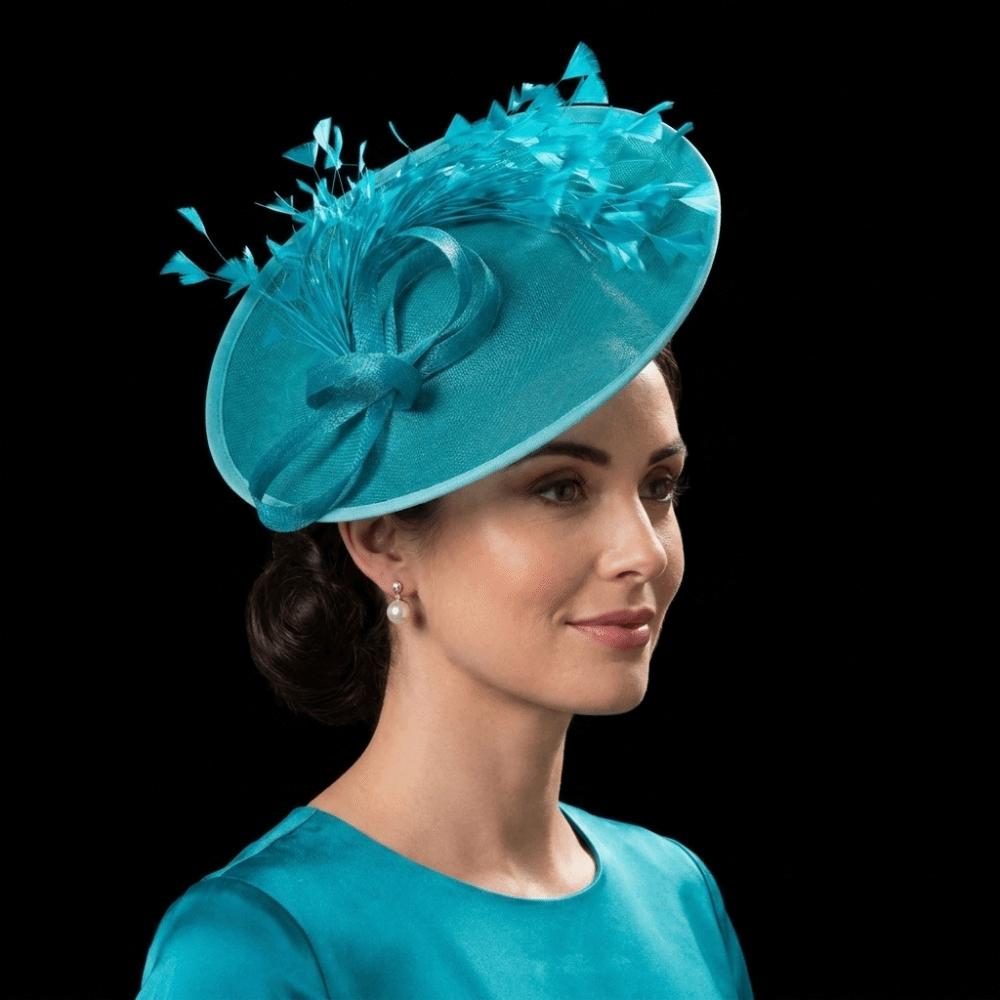 With Feather Bridal Hats Headwear Party Hats Elegant Big Top Hats Banquet