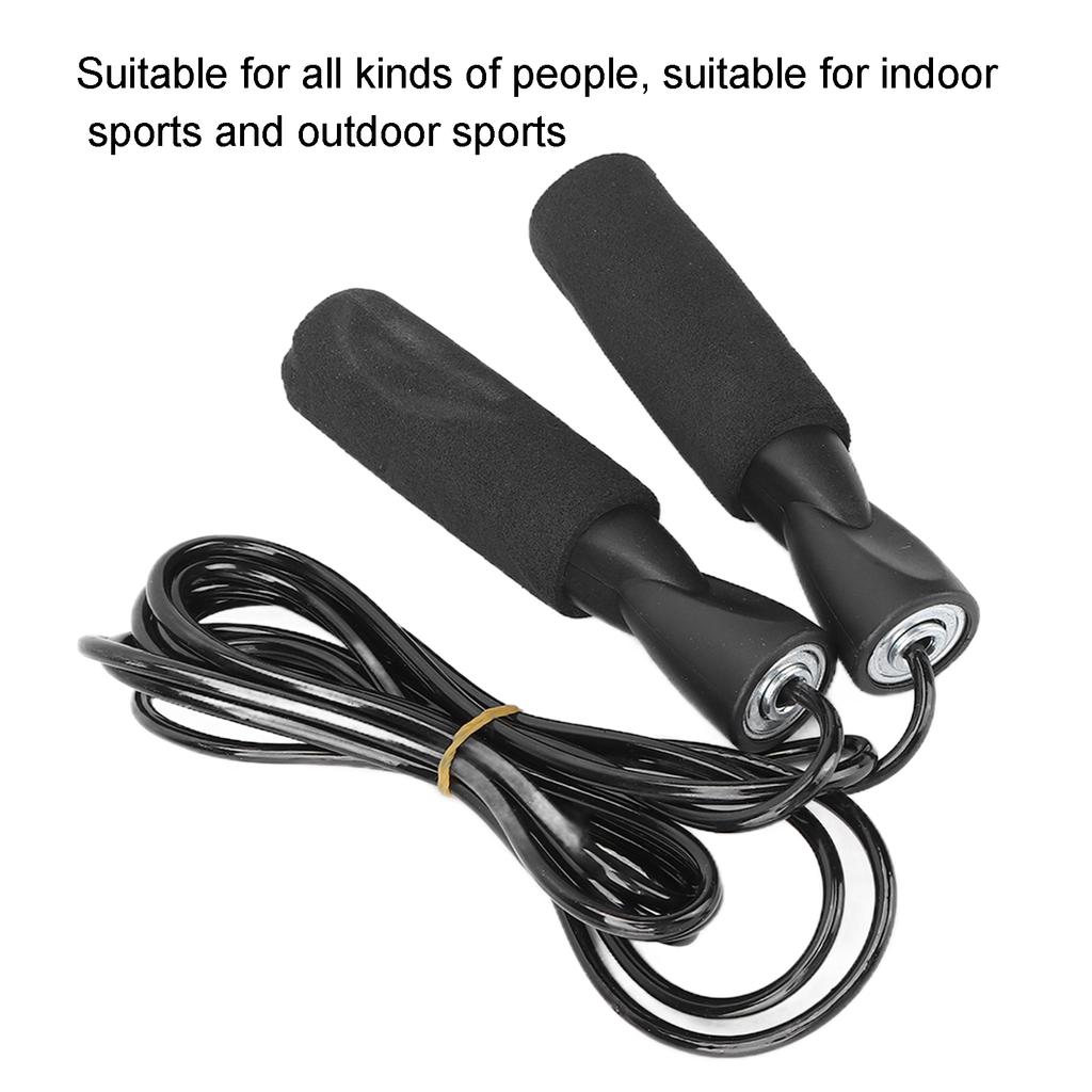 Unisex Fitness Jump Rope Adjustable Competition Skipping Rope for Indoor and Outdoor