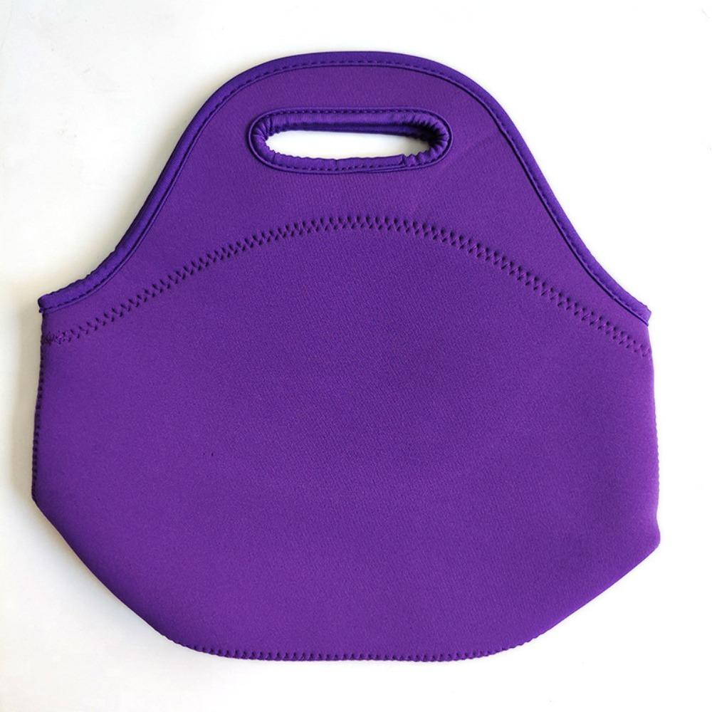 Trendy Neoprene Lunch Bag Thickened Insulation Waterproof Bento Bag Handbag фиолетовый 5430₽