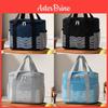 Fashion Wavy Pattern Premium Oxford Lunch Cooler Bag With Insulated Food Storage