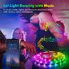 RGB LED Strip Light SMD 5050 USB APP Control Bluetooth Flexible Tape Diode Ribbon for TV Backdrop Living Room Bedroom