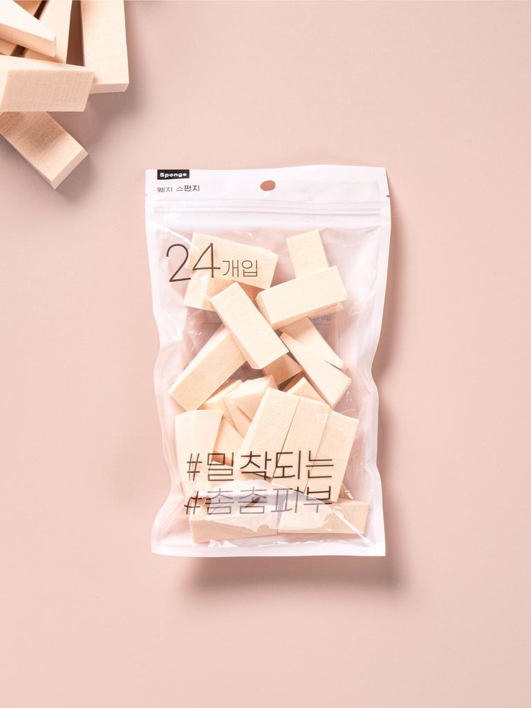 Triangular Makeup Sponges 24-Pack, Cosmetic Foundation Applicators