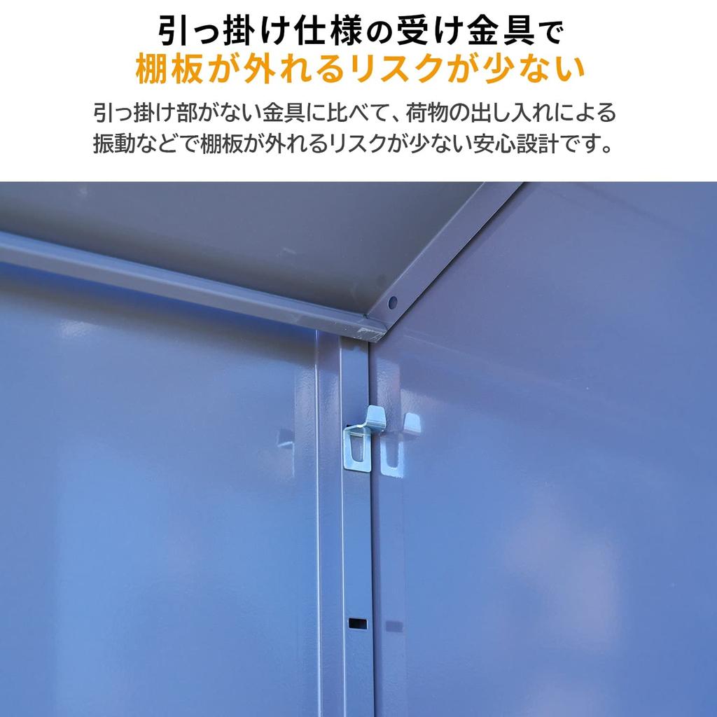 Gardenmaster Storage Shed Shelf (74.4cm W x 41.5cm D x 2cm H) Reinforced Steel Shelf for DSLB-1515(GY), Gray