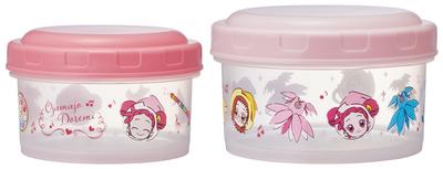 Skater Food Round Lunch Small and Set of Made In Ojamajo Doremi Container, Box, Medium, 2, Japan, (RFC2SAG-A)