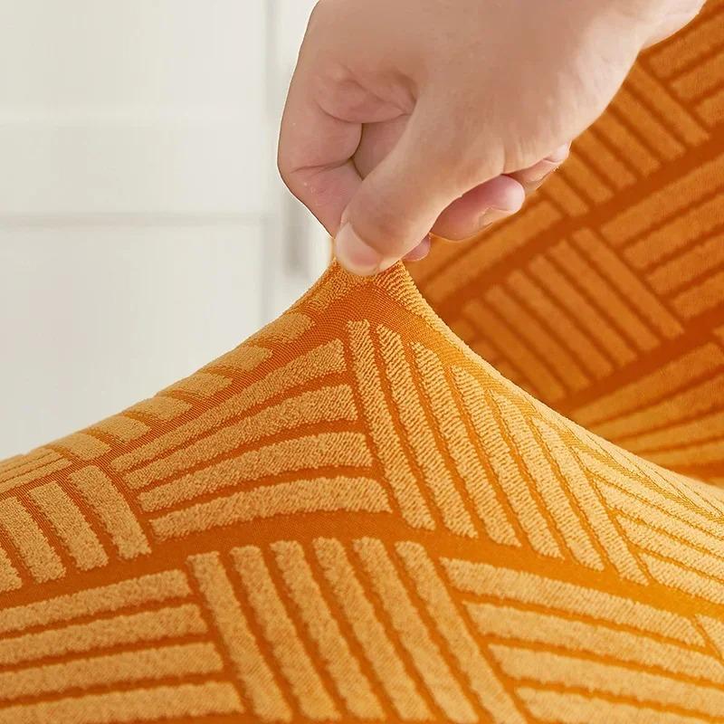 Thick Three-dimensional Pattern Solid Color Chair Cover Modern Minimalist All Inclusive Seat Cover Anti Slip Soft Chair Covers