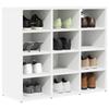 Shoe Cabinet with Shelf White 77.5 x 30 x 67 cm Engineered Wood