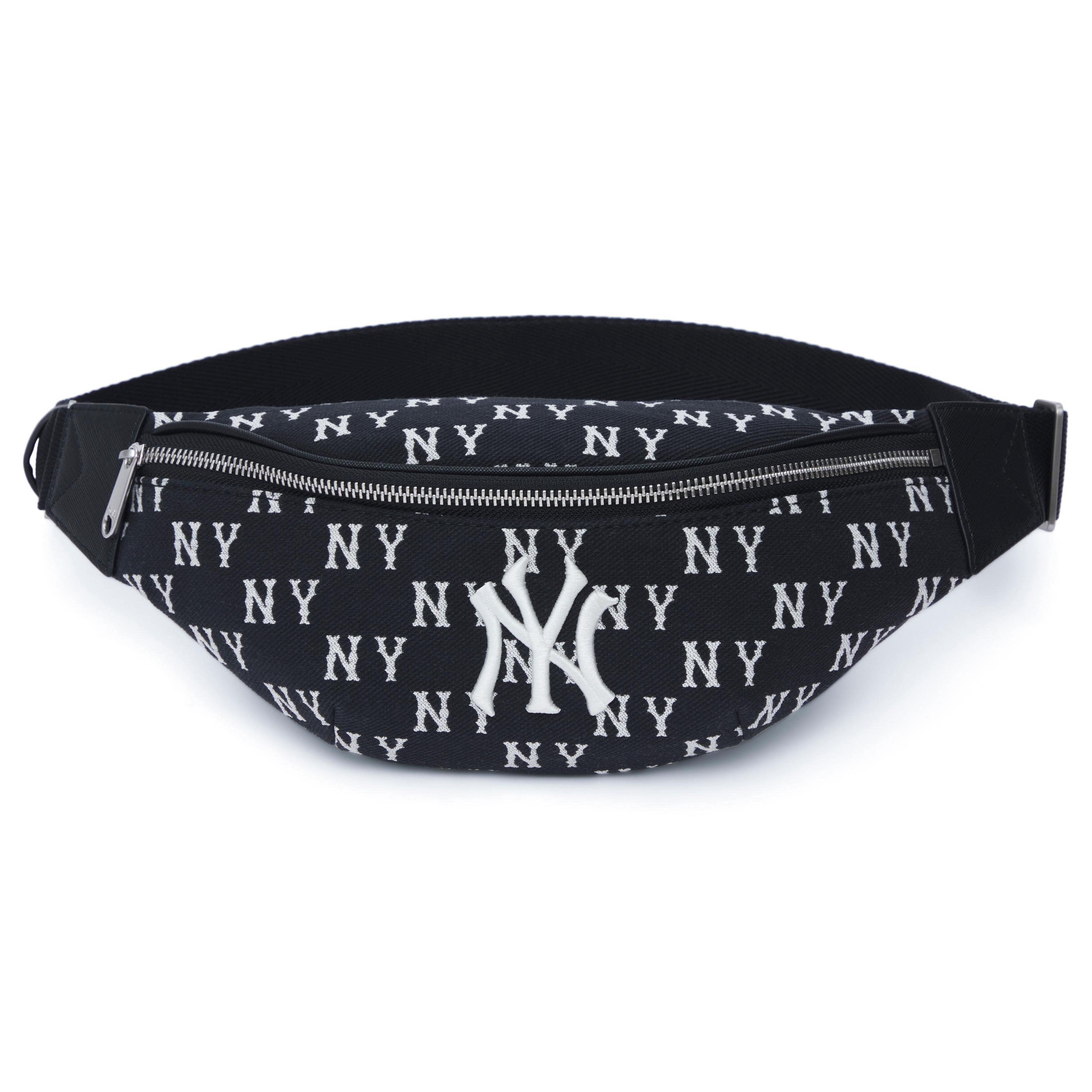 

Новая комбинированная сумка MLB из полиэстера через плечо, поясная сумка с застежкой-молнией, обычная, унисекс, черная 3AHSM014N-50BKS 27.4*7.6*13.0CM