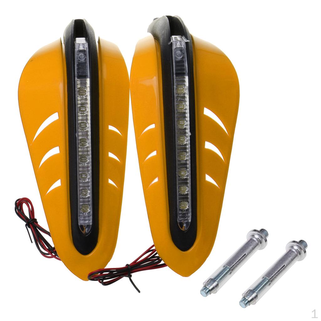 

Motorcycle , 7/8 22mm -Fahrrad ATV of hand LED Daytime Running Lights Indicator A Pair (