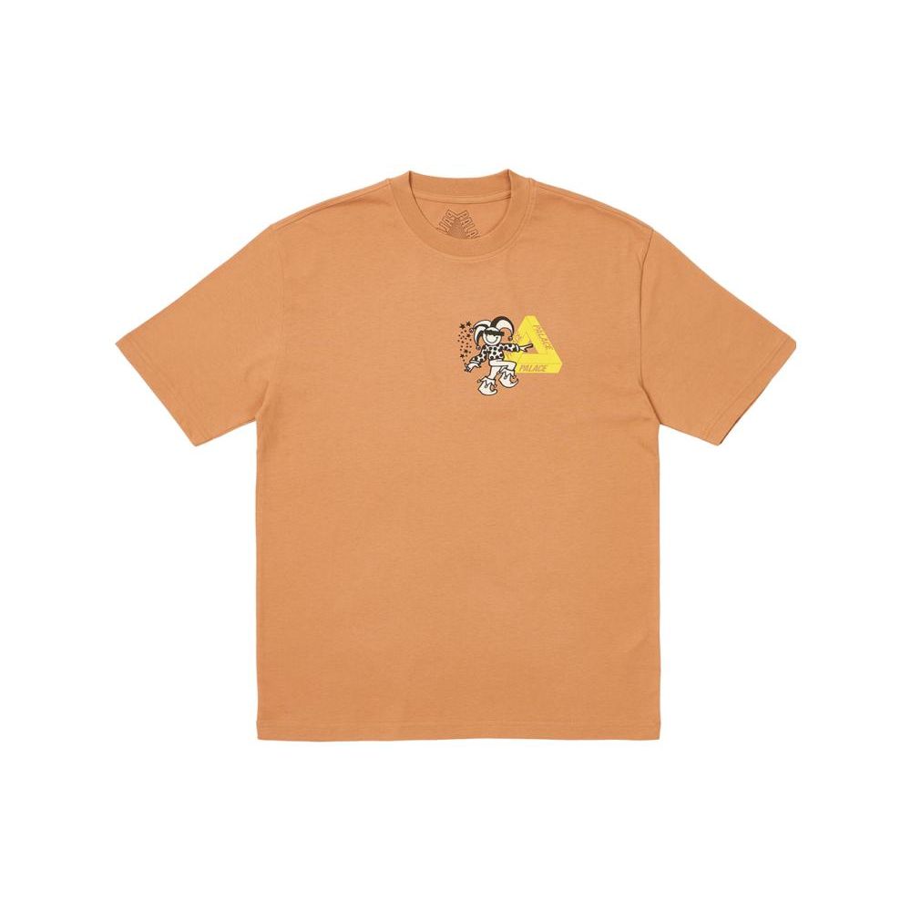 Palace Derek Garage T-Shirt Melted Sugar Unisex Tops Orange P25TS195