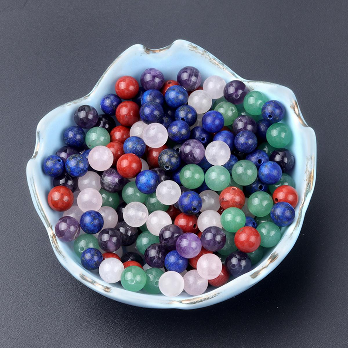 10 шт./упак. целебные хрустальные бусины с полуотверстиями — фото 5