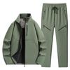 Unisex Fleece-Lined Softshell Rain Suit: Warm Winter Two-Piece Set