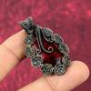 Red Fire Labradorite Pendant Copper Wire Wrapped Handmade Jewelry Gemstone Pendant Copper Wire Wrap Pendant Flower Jewelry Gifts For Mother