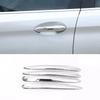 4Pcs/set ABS Car Door Handle Molding Cover Trim Carbon Fiber Look for BMW 5 Series G30 530li X3 X4 G02 2018- Exterior Parts