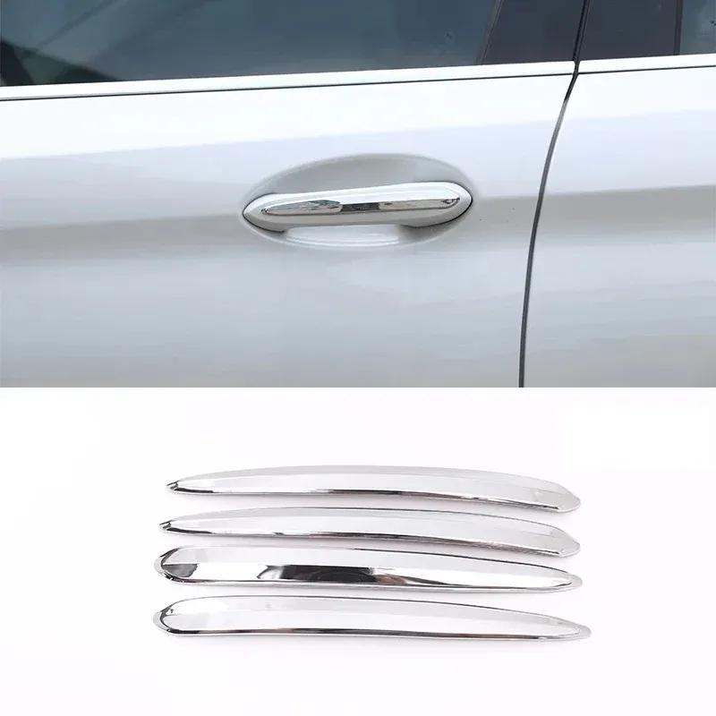 4Pcs/set ABS Car Door Handle Molding Cover Trim Carbon Fiber Look for BMW 5 Series G30 530li X3 X4 G02 2018- Exterior Parts