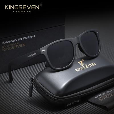 Kingseven Óculos de Sol Retangulares de Design Clássico UV400 Essenciais Para Viagem Bloqueiam Eficazmente os Raios Ultravioleta