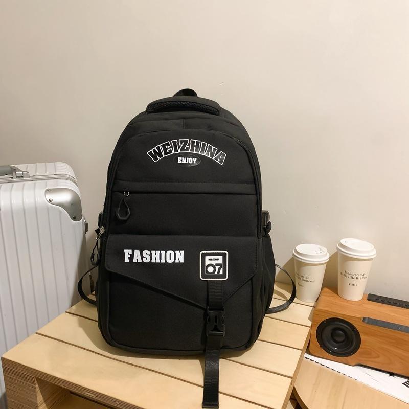 New Schoolbag Retro College Style High School Student Backpack Flow College Student Couple Backpack