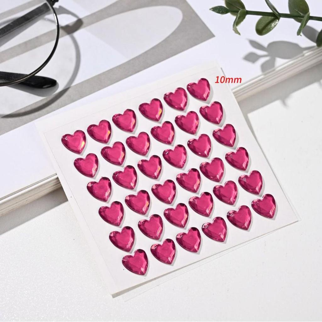 Kinder Herz Diamant 3D Acryl Aufkleber für Kindergarten Belohnungen