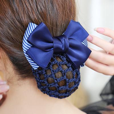 Hotel Banking And Telecommunications Service Staff Work Net Pocket Bow Hairpin