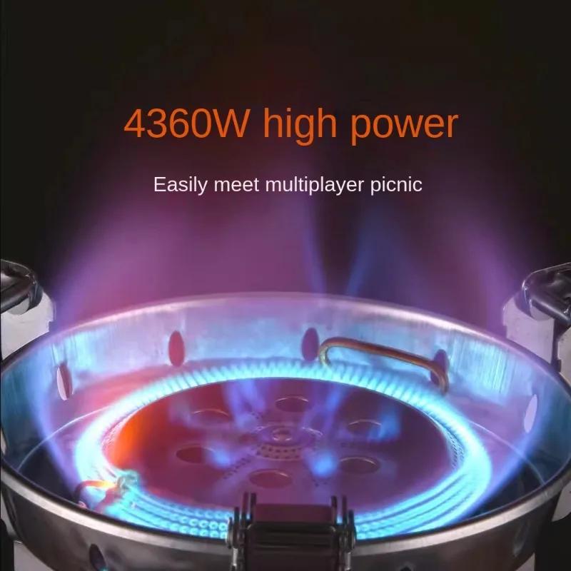 BRS-69 High Power Outdoor Portable Camping Stove Field Stove Cooker Windproof Adjustable Height Foldable Stove Cooking Accessory