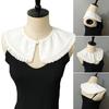 Pleated Collar Girls Detachable Victorian Collar Lapel Preepy Look Cosplay Victorian Pleated Shawl Collar