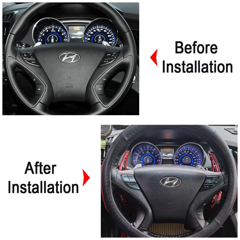 For Hyundai Sonata YF I40 VF 2009 2010 2011 2012 2013 2014 Car Steering Wheel Shift Paddle DSG Extension Styling Car Accessories