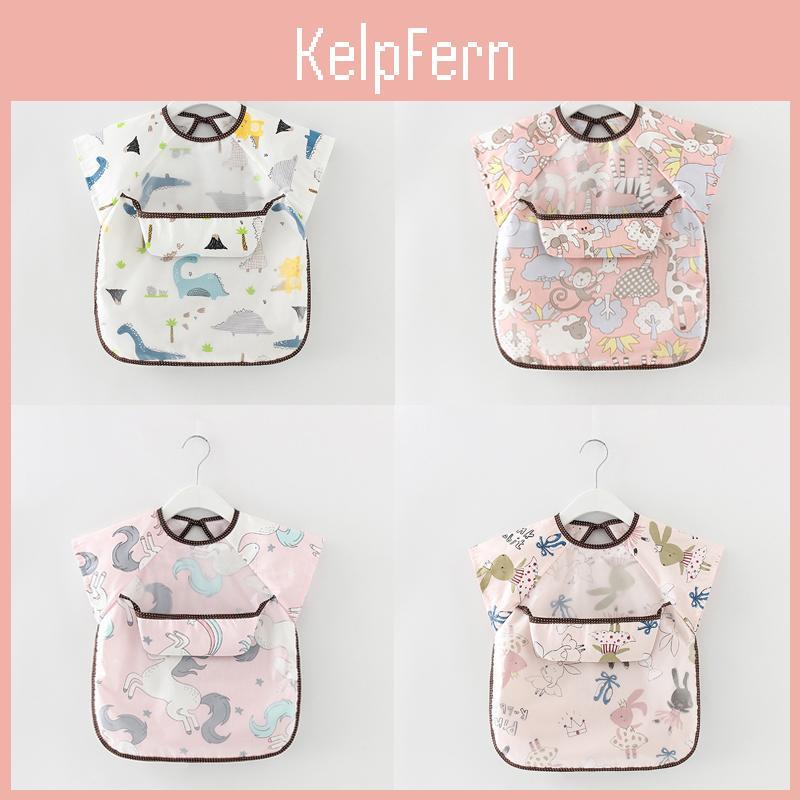 Waterproof Bibs Cartoon Cute Baby Infant Eating Children Drawing Sleeveless Baby Bandana Bibs Soft Baby Bib Meal Burp Eva Cloths