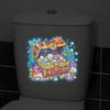 Nightlight Underwater Treasure Toilet Decal - Waterproof and Glowing Bathroom Decorative Sticker