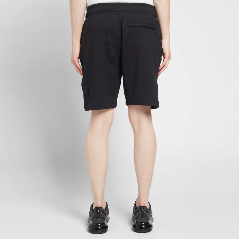 Nike Big Swoosh Retro Logo Print Lace-Up Casual Shorts Men shorts Black AR3161-010