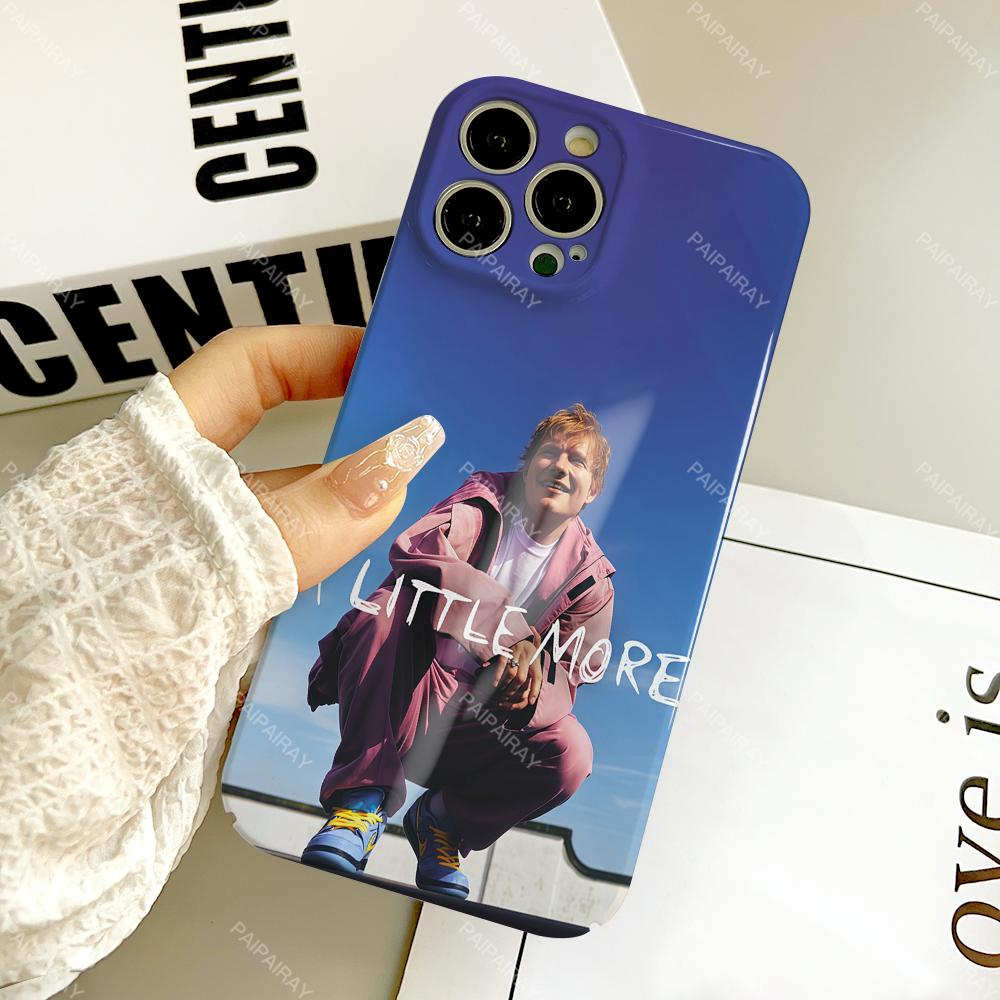 

phone case For iPhone 17 16 15 14 13 Ed Sheeran 12 Pro Play Plus Air Singer Max Hard Cover Glossy HD Film Shell iPhone 14
