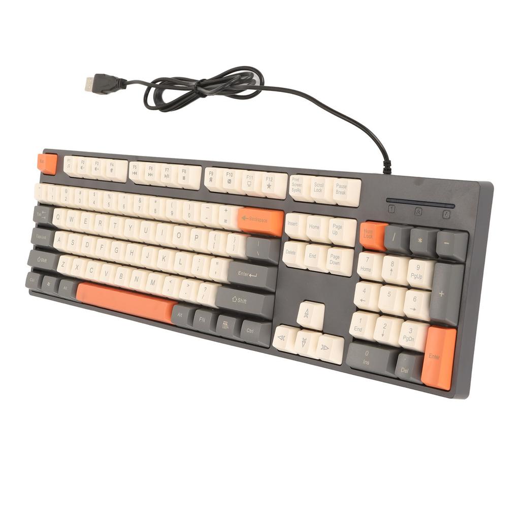 104 Keys Wired Keyboard 3 Colors Cute Gaming Keyboard USB Interface Business Keyboard for     7 8 10 11 for OS X