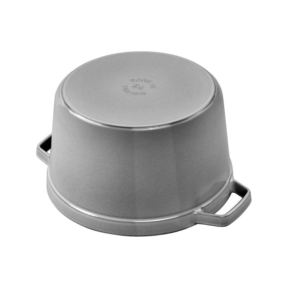 Staub Cocotte Šedý smaltovaný litinový hrnec kompatibilní s IH "Grand 24? 4.65L"