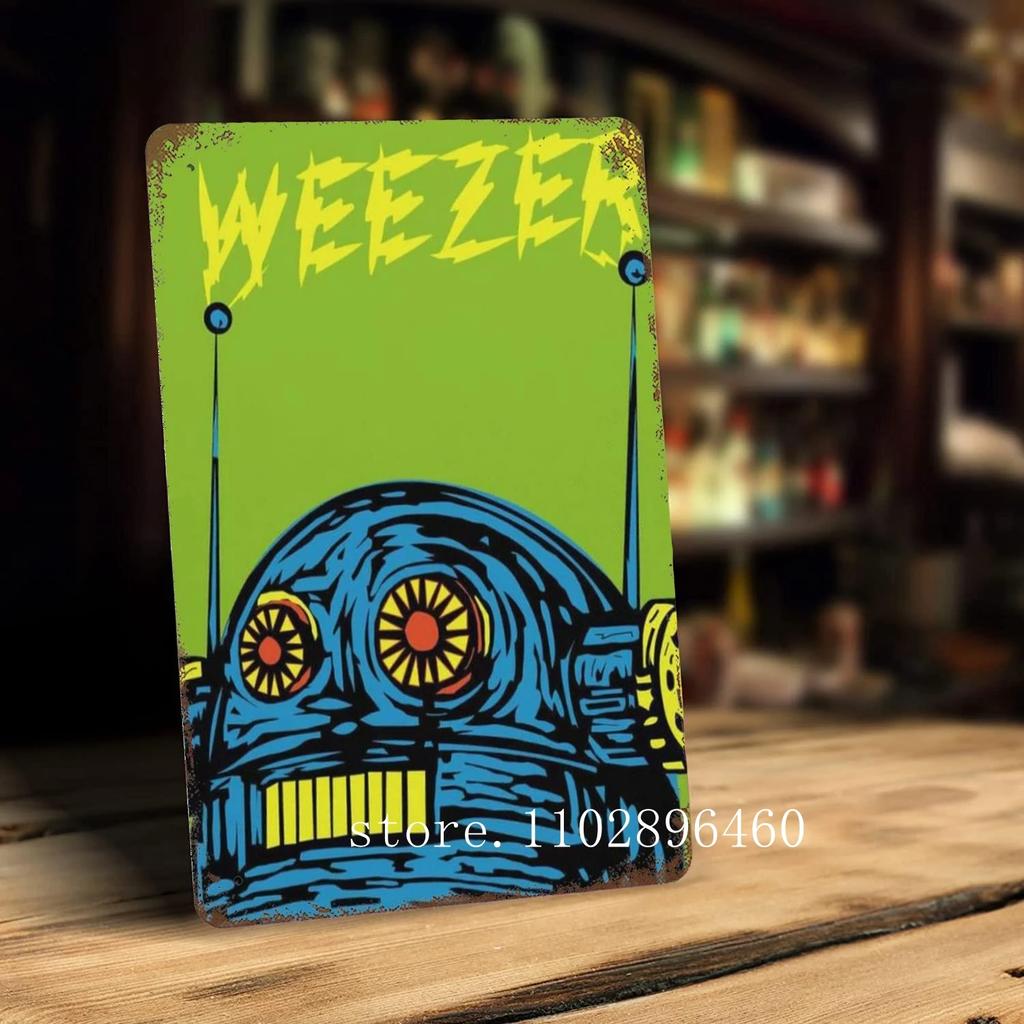 weezer Metal Plaques & Signs wall decor Vintage Tin Signs Captain Metal Poster Decor for Bar Pub Club Wall Decoration