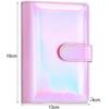 1 Set Budgets Planner Handbook Transparent Pockets Waterproof Faux Leather Receipt Coupon Cash Envelope Binder Office Supplies